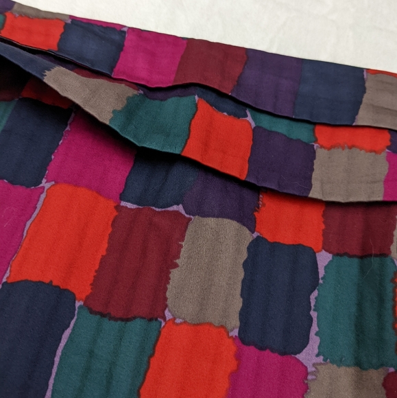 Marc by Marc Jacobs Abstract Bold Multicolor Pleated Detail Skirt - Picture 7 of 9